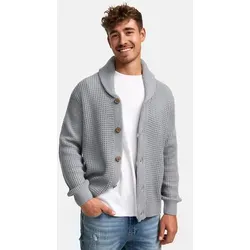 Indicode Herren INBrandox Strickjacke mit Schalkragen - Strickjacke für Herren im Regular Fit, aus nachhaltigen Materialien und mit Knopfleiste, ideal für stilvolle Looks.