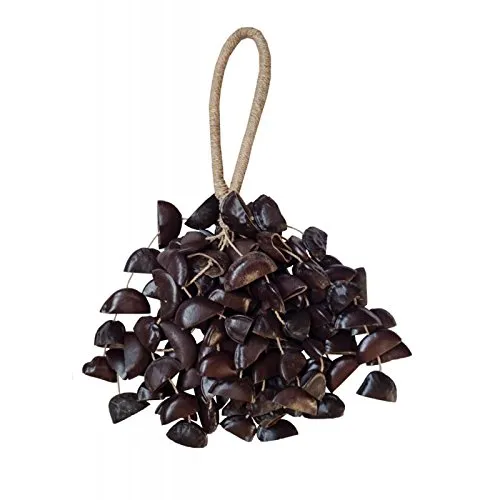 Seedshaker XXL Juju mit Jujunussschalen auf Naturschnur, kräftiger Sound, Percussion Shaker Naturgeräusche