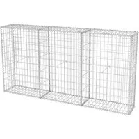 Gabionenkorb Stahl Gabione Steingabione - Robuste Wand für Garten und Landschaft - Gabionen in der Größe 100 x 50 x 50 cm aus verzinktem Stahl, ideal für Sichtschutz und kreative Gartengestaltung.