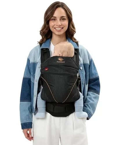 manduca XT Babytrage - Verstellbarer Sitz für Neugeborene bis Kleinkinder - Babytragen: Vielseitige manduca XT mit stufenlos verstellbarem Sitz und drei Tragemöglichkeiten für optimalen Komfort und gesunde Hüftentwicklung.