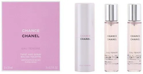 Chanel Chance Eau Tendre Nachfüllung 3 x 20 ml - Damendüfte: Erfrischender blumig-frischer Duft, ideal für unterwegs mit praktischer Nachfüllung in Taschengröße.
