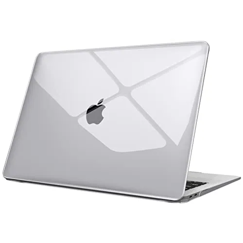 Fintie Hülle kompatibel mit MacBook Air 13 (2018-2020 Version) A2337(M1)/A2179/A1932, Ultradünne Hartschale Schutzhülle Snap Case, Transparent