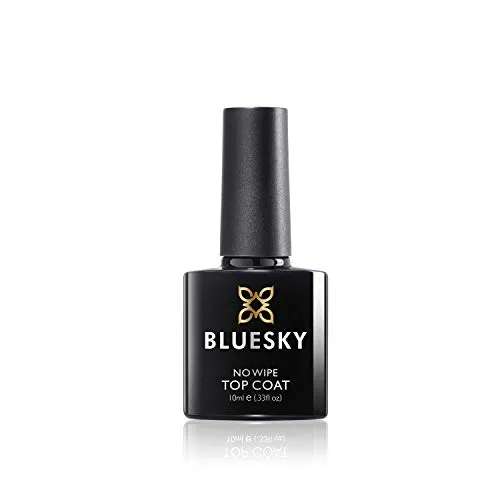 BLUESKY No Wipe Top Coat 10/15ml - UV/LED Überlack der bis zu 3 Wochen hält (BLUESKY No Wipe Top Coat 10ml)