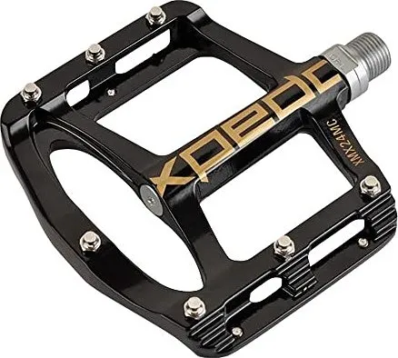 Xpedo Spry Pedale Schwarz - Fahrradpedale mit leichtem Aluminium-Gehäuse für optimale Kraftübertragung und verbesserten Grip beim Fahren.