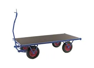 Kongamek Schwerlastwagen mit pannensicherer Bereifung - Robuster Schwerlastwagen mit pannensicherer Bereifung und großzügiger Ladefläche von 1000 x 3000 mm, ideal für den professionellen Einsatz. Montierte Anlieferung und hohe Tragfähigkeit von 480 kg.