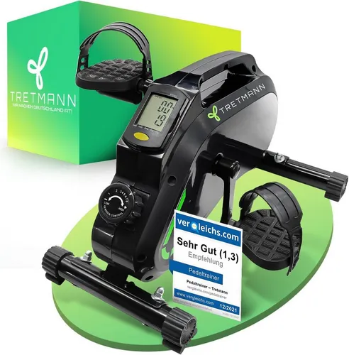Tretmann Pedaltrainer PRO Set - extra leise und gelenkschonend, inkl. Befestigungsband, DEKRA geprüft, ideal für Senioren und zur Gesunderhaltung