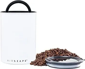 Planetary Design Airscape Edelstahl-Kaffeebehälter – Frischegarantie für Kaffee und Lebensmittel - Kaffeedosen mit patentiertem luftdichtem Deckel, der überschüssige Luft entfernt und die Frische von Kaffee, Tee und anderen Lebensmitteln verlängert.