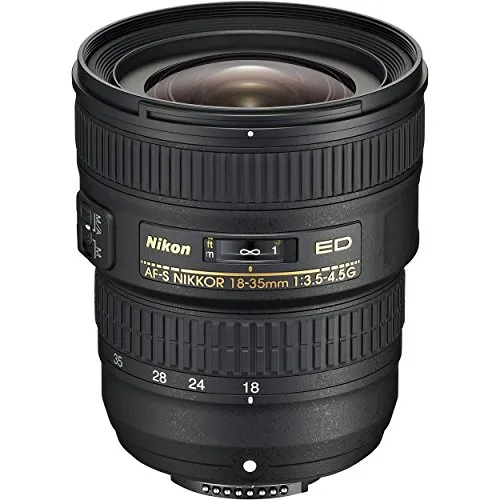 Nikon 2207 AF-S Nikkor 18-35mm 1:3,5-4,5G ED Objektiv - Weitwinkelzoom-Objektiv für Nikon FX-Spiegelreflexkameras mit exzellenter Abbildungsleistung und leisen Autofokus, ideal für Landschafts- und Architekturaufnahmen.
