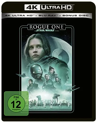 Rogue One: A Star Wars Story 4K Ultra HD + Blu-ray + Bonus Disc - Erleben Sie den spannenden Film Rogue One in atemberaubender 4K Ultra HD-Qualität. Inklusive Bonus Disc für noch mehr Einblicke in die Star Wars-Welt! Kategorie: DVDs & Videos