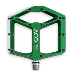Cube ACID FLAT A2-IB Pedale - grün - Fahrradpedale für Mountainbikes, extrem flach mit großer Standfläche für optimalen Halt und Kontrolle auf Trails und im Bikepark.