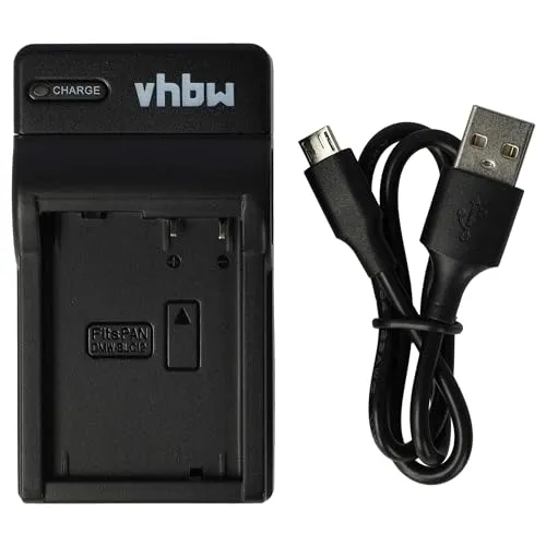 vhbw USB Ladegerät kompatibel mit Panasonic Lumix DMC-GX8 Kamera Camcorder Action Cam-Akku - Ladeschale