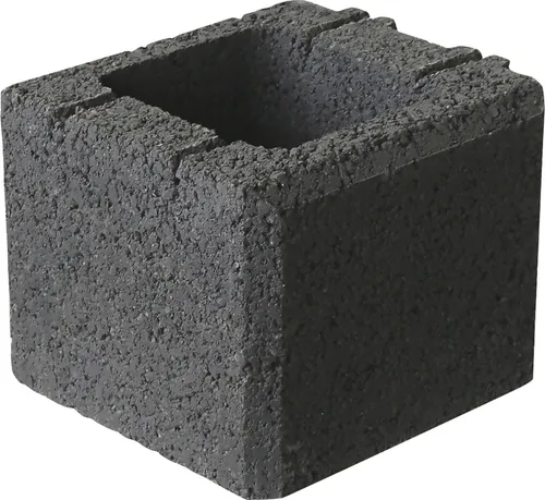 EHL Mauerstein Planomur Halbstein 25 x 25 x 20 cm anthrazit
