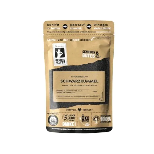Bremer Gewürzhandel Schwarzkümmel, ganz, Schwarzkümmelsamen zum Kochen, 100g