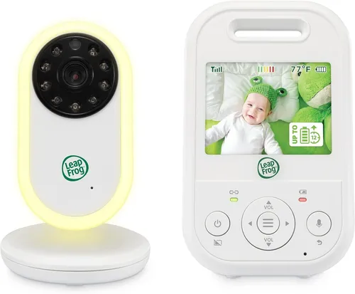LeapFrog LF2423 Video Baby Monitor mit Kamera - Babyphone mit 2,8 Zoll Bildschirm, 300m Reichweite und sicherer FHSS-Technologie für private, klare Übertragung – ideal für entspannte Nächte und ständige Verbindung zu Ihrem Baby.