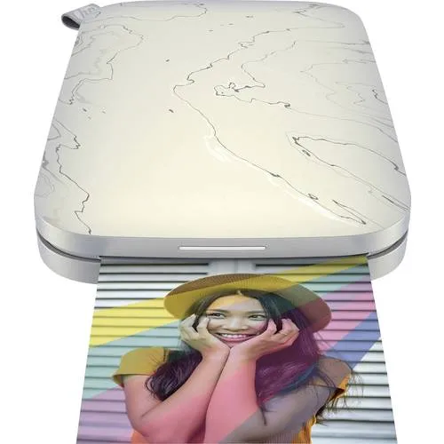 HP Sprocket Select Fotodrucker - Tragbarer Fotodrucker für kreative Erinnerungen, druckt 30 % größere Sofortbilder mit selbstklebender Rückseite für Tagebücher und Fotowände.
