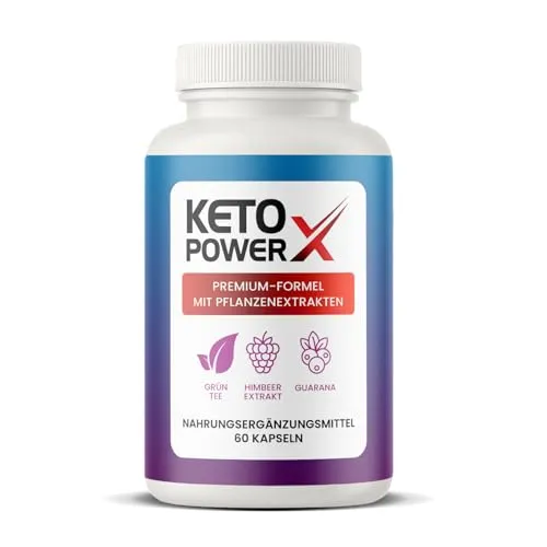 Keto Power X: Pflanzliche Formel mit Grünkaffee- und Himbeerextrakt | 60 Kapseln - Entdecken Sie die kraftvolle Mischung aus natürlichen Zutaten in jeder Kapsel. Ideal zur Unterstützung der Ernährung und für einen aktiven Lebensstil.