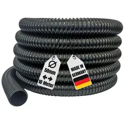 Aquaone Spiralschlauch 50 mm - 10 Meter schwarz - Gartenschlauch aus hochwertigem PVC, lichtundurchlässig und flexibel, ideal für Teichpumpen und Filteranlagen. Schützt vor Abknicken und Algenbildung.