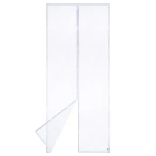 Apalus VP Fliegengitter Tür, Magnet Insektenschutz Balkontür 90x210 cm, 2 x Langlebiger als der Apalus Klassiker, Katzenkrallen Sicher, Stärkere Magneten, 3.8 cm Breites Klettband, Nicht Kürzbar