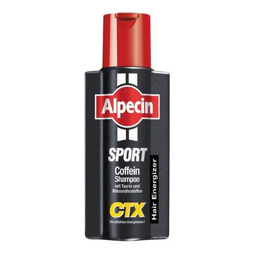 Alpecin Sport Coffein-Shampoo CTX 250 ml - Shampoo für Sportler, mit Alpecin-Coffein und Mikronährstoffen, stärkt die Haarwurzeln und beugt Haarausfall bei körperlicher Belastung vor.