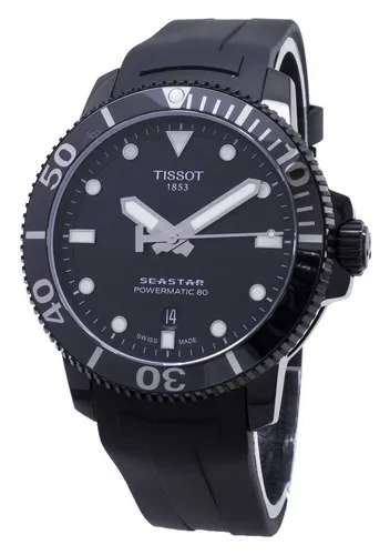 Tissot Herren-Taucheruhr Seastar 1000 Powermatic 80 - Armbanduhren für Herren, 43 mm Gehäusegröße, Swiss-Made Automatikuhr mit 80 Stunden Gangreserve und robustem Edelstahlgehäuse, ideal für Taucher und Liebhaber hochwertiger Uhren.