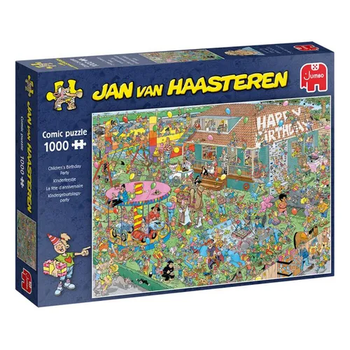 Jan van Haasteren Kindergeburtstagsparty - 1000 Teile Puzzle, humorvolles Design für Familienzeit und stressfreies Puzzeln