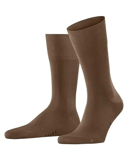 FALKE Herren Socken Tiago M So Fil d´Écosse Baumwolle einfarbig 1 Paar, Braun Tawny 5124, 43-44