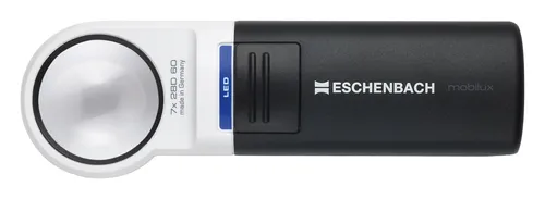 Eschenbach 15117 mobilux LED Leselupe - 7x Vergrößerung, ideal für Kleingedrucktes und einfache Handhabung