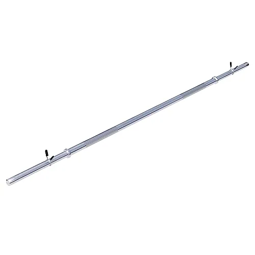 GORILLA SPORTS® Langhantelstange - 120/150/170 cm - Hantelstangen für Krafttraining, bis 200 kg belastbar, mit rutschfestem Griff und Schnellverschlüssen für schnelles Gewichtwechseln.