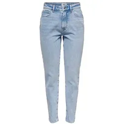 ONLY Female Mom Jeans ONLEMILY - Hohe Taille und Gerade geschnitten - Modische Mom Jeans mit hoher Taille, ideal für einen lässigen Look. Hergestellt aus 99% Baumwolle für optimalen Tragekomfort.