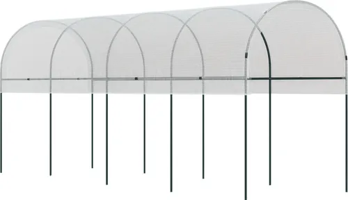 Outsunny Tomatengewächshaus - 400L x 120B x 170H cm - weiß - Zubehör für Gewächshäuser: Das geräumige Tomatengewächshaus schützt Ihre Pflanzen vor Regen und Vogelkot und sorgt für ideales Wachstum.