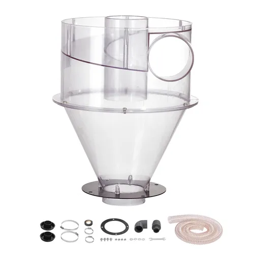 VEVOR Zyklon Staubabscheider 101,6mm für 18,9-37,85L Tank - Absaugtechnik, effizienter Staubabscheider mit transparentem ABS-Gehäuse für optimale Sicht auf den Füllstand.