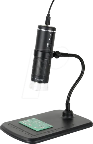 reflecta DigiMicroscope WiFi 2.0 - Mikroskop mit Full-HD-Auflösung für die Untersuchung kleinster Objekte. 50-1.000-fache Vergrößerung und flexible Akku-Nutzung. Kostenlose App für Android und iOS.