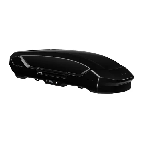 Dachbox THULE Motion 3 Sport black glänzend 639600 - Elegante Dachbox für alle gängigen Dachträger, optimiert für Luftwiderstand und Kraftstoffeffizienz. Einfache Montage mit PowerClick-System und integrierter Drehmomentanzeige.
