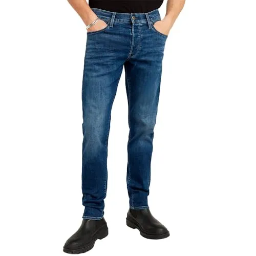 G-STAR Men's 3301 Slim Jeans, Blau (medium Aged D25742-8968-071) - Slim Fit Jeans für Herren, gefertigt aus innovativem lederähnlichem Papiermaterial für einen einzigartigen Look und nachhaltigen Stil.