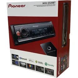 Pioneer MVH-S520BT Autoradio - 1-DIN Autoradio mit Bluetooth, perfekt für Musikliebhaber dank Spotify und Smart Sync App für nahtlose Integration.