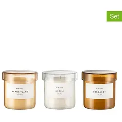 blomus Duftkerze 3er Set -VALOA- S - Duftkerzen für ein harmonisches Ambiente, bestehend aus nachhaltigem Sojawachs, mit einer Brenndauer von 30 Stunden für langanhaltende Entspannung.