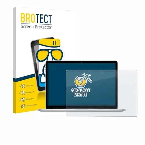 BROTECT Entspiegelungs Schutzglas für Apple MacBook Pro Retina 15" 2015 Schutzfolie Panzer Folie Glas Matt [Extrem Kratzfest 9H, Anti-Reflex]