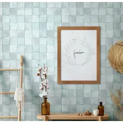 Fototapete MARBURG "Tile", grau (helles, schiefergrau), B:0,53m L:10,05m, Vlies, Tapeten, moderne Tapete für Wohnzimmer Schlafzimmer Küche