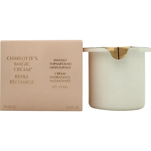 Charlotte Tilbury Magic Cream SPF15 150ml Refill - Tagespflege mit SPF15, bietet intensive Feuchtigkeit und Schutz für strahlende Haut, ideal für den täglichen Gebrauch.