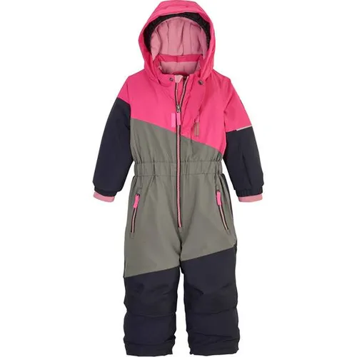 Wasserdichter Skioverall "FISW 27 MNS ONPC" von First Instinct - Wintersport-Bekleidung mit Grow-Up-Funktion, wasserdicht bis 10.000 mm und ausgestattet mit Kinnschutz für optimalen Komfort und Wärme im Winter.