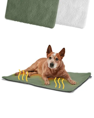 PiuPet Tierdecke Selbstheizende Decke Hund 90x60cm - Tierbetten: Die selbstheizende Decke speichert die Körperwärme deines Hundes und sorgt für pure Entspannung, ideal für Freigänger und ältere Haustiere.