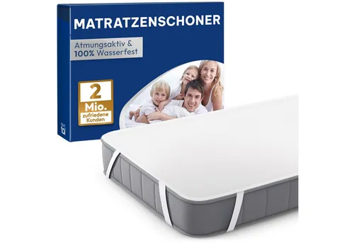 Blumtal Matratzenschoner 90x200 cm - Wasserdicht & Atmungsaktiv - Wasserdichter und atmungsaktiver Matratzenschoner mit Oeko-Tex Zertifizierung. Ideal für optimalen Matratzenschutz, maschinenwaschbar und trocknergeeignet für einfache Pflege.