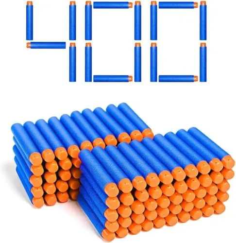 Pfeile Dart Bullets für Nerf N Strike 2.0 Blaster, Ersatzpfeile Munition Foam Darts kompatibel mit Nerf Hasbro Fortnite 400
