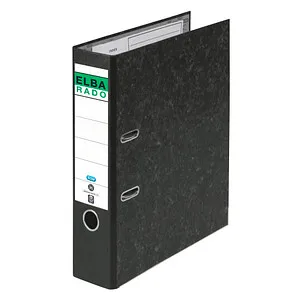 ELBA rado Wolkenmarmor Ordner schwarz marmoriert Karton 8,0 cm DIN A4, 1 St.