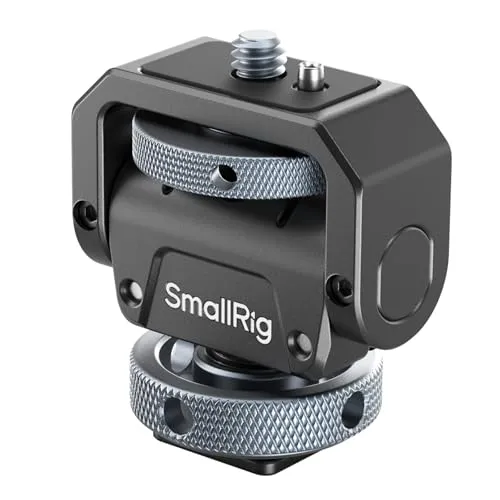 SmallRig 3809 Monitor Mount Lite mit Cold Shoe - Kamerakäfig-Halterungen, leicht und stabil für optimale Positionierung von Monitoren bei Videoaufnahmen.
