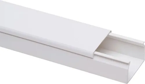 Kabelkanal 2 m, 40 x 25 mm, weiß – Ordnung für Kabel - Der Kabelkanal 2 m, 40 x 25 mm, weiß sorgt für eine saubere und geordnete Verkabelung. Ideal für Zuhause und Büro, schützt er Kabel vor Beschädigungen und sorgt für Sicherheit.