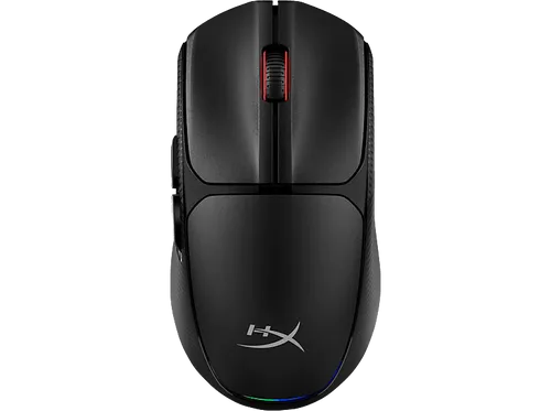 HYPERX Pulsefire Fuse - Wireless Gaming Maus, Schwarz - Gaming Maus mit bis zu 85 Stunden Akku-Laufzeit und anpassbaren DPI bis 12.000. Ideal für lange Sessions, bietet sie ein ergonomisches Design und kabellose Flexibilität.