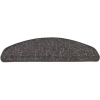 Karat Stufenmatte Alto Selbstklebend Anthrazit Halbrund 23,5 x 65 cm