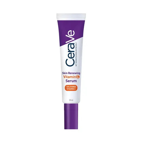Cerave Skin Renewing Vitamin C Serum - Anti-Aging-Serum für reife Haut mit 10 % purem Vitamin C, das Falten und Pigmentflecken sichtbar reduziert – für strahlendere und ebenmäßigere Haut.