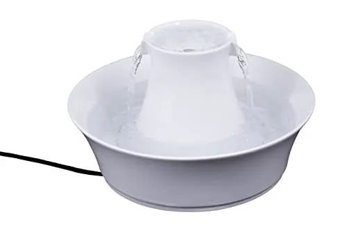 PetSafe Drinkwell Keramik-Trinkbrunnen Avalon – 2L Wasserkapazität für Hunde und Katzen - Genießen Sie frisches, gefiltertes Wasser für Ihre Haustiere! Der leise Trinkbrunnen mit 2L Fassungsvermögen fördert die Hydration und sorgt durch doppelte Filtration für sauberes Wasser. Ideal für gesunde Trinkgewohnheiten.